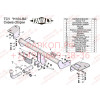 H104-BA TAVIALS ТСУ для Honda CR-V 2012-2017. Требуется подрезка пластиковой защиты бампера. Тип шара: C (оцинкованный, съемный). Нагрузки: 1500/75 кг, масса фаркопа 17,86 кг (без электрики в комплекте)