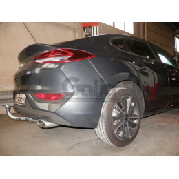 H116A GALIA Полностью оцинкованный фаркоп на Hyundai i30 Fastback 2017-. Тип шара: A. Установка без снятия и выреза бампера. Нагрузки: 1600/85 кг, масса фаркопа 14,1