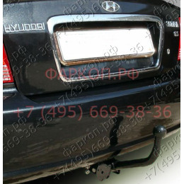 H203-A Лидер-плюс ТСУ для Hyundai Sonata седан 1999-2005 без снятия и выреза бампера. Нагрузки: 1100/75 кг, масса фаркопа 13,64 кг (без электрики в комплекте)