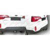H224-A Лидер-плюс ТСУ для Hyundai Santa Fe 2012-2018, Hyundai Grand Santa Fe 2014-2018, Kia Sorento 4 XM FL 2012-2020, кроме Prime. Требуется подрезка бампера. Нагрузки: 1300/75 кг, масса фаркопа 19,58 кг (без электрики в комплекте)