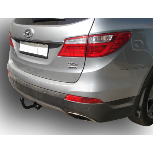 H224-A Лидер-плюс ТСУ для Hyundai Santa Fe 2012-2018, Hyundai Grand Santa Fe 2014-2018, Kia Sorento 4 XM FL 2012-2020, кроме Prime. Требуется подрезка бампера. Нагрузки: 1300/75 кг, масса фаркопа 19,58 кг (без электрики в комплекте)
