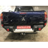 M120C GALIA Полностью оцинкованный фаркоп на Mitsubishi L200 1996-2006, 2006-2015, 2015-2023, FIAT Fullback 2016-2019. Тип шара: C (горизонтальный съемный). Без выреза бампера. Нагрузки: 3100/125 кг, масса фаркопа 29,35 кг