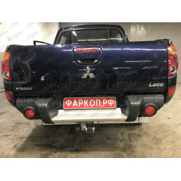 M120C GALIA Полностью оцинкованный фаркоп на Mitsubishi L200 1996-2006, 2006-2015, 2015-2023, FIAT Fullback 2016-2019. Тип шара: C (горизонтальный съемный). Без выреза бампера. На