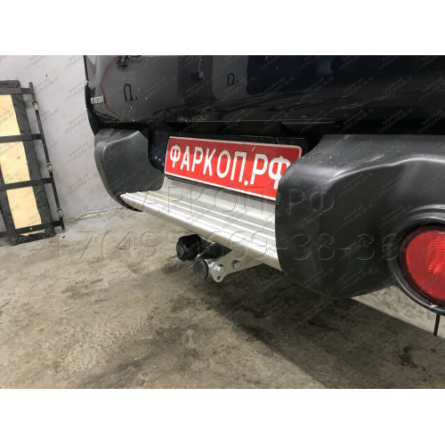 M120C GALIA Полностью оцинкованный фаркоп на Mitsubishi L200 1996-2006, 2006-2015, 2015-2023, FIAT Fullback 2016-2019. Тип шара: C (горизонтальный съемный). Без выреза бампера. Нагрузки: 3100/125 кг, масса фаркопа 29,35 кг