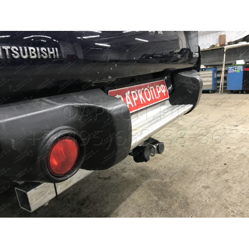 M120C GALIA Полностью оцинкованный фаркоп на Mitsubishi L200 1996-2006, 2006-2015, 2015-2023, FIAT Fullback 2016-2019. Тип шара: C (горизонтальный съемный). Без выреза бампера. Нагрузки: 3100/125 кг, масса фаркопа 29,35 кг