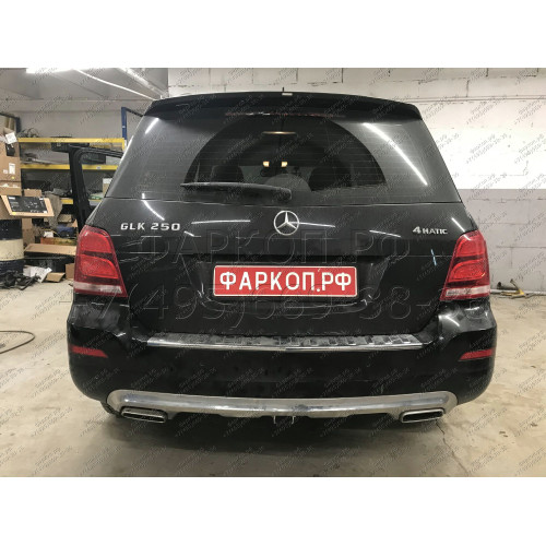 M127C GALIA Полностью оцинкованный фаркоп на Mercedes GLK-Class x204 2008-2015. Подрозетник убирается за бампер. Тип шара: C (горизонтальный съемный). Невидимый вырез бампера. Нагрузки: 2500/100 кг, масса фаркопа 20,37 кг