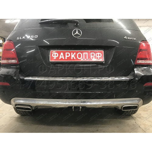 M127C GALIA Полностью оцинкованный фаркоп на Mercedes GLK-Class x204 2008-2015. Подрозетник убирается за бампер. Тип шара: C (горизонтальный съемный). Невидимый вырез бампера. Нагрузки: 2500/100 кг, масса фаркопа 20,37 кг