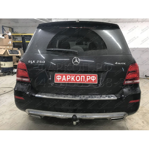 M127C GALIA Полностью оцинкованный фаркоп на Mercedes GLK-Class x204 2008-2015. Подрозетник убирается за бампер. Тип шара: C (горизонтальный съемный). Невидимый вырез бампера. Нагрузки: 2500/100 кг, масса фаркопа 20,37 кг