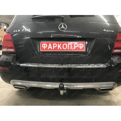 M127C GALIA Полностью оцинкованный фаркоп на Mercedes GLK-Class x204 2008-2015. Подрозетник убирается за бампер. Тип шара: C (горизонтальный съемный). Невидимый вырез бампера. Нагрузки: 2500/100 кг, масса фаркопа 20,37 кг