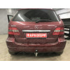 M113A GALIA Полностью оцинкованный фаркоп на Mercedes A-Class w169 2004-2012, Mercedes B-Class w245 2005-2011. Подрозетник убирается за бампер. Тип шара: A. Невидимый вырез бампера. Нагрузки: 1500/75 кг, масса фаркопа 15,02 кг