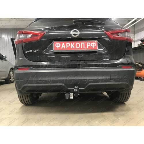 4382-A ORIS Фаркоп на Nissan Qashqai 2014-2021 без подрезки бампера. Тип шара: A. Нагрузки: 1800/100 кг, масса фаркопа 21 кг (без электрики в комплекте)