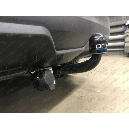 4382-A ORIS Фаркоп на Nissan Qashqai 2014-2021 без подрезки бампера. Тип шара: A. Нагрузки: 1800/100 кг, масса фаркопа 21 кг (без электрики в комплекте)