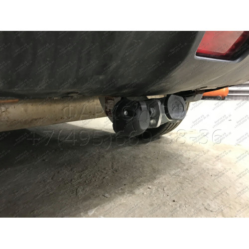 N055C GALIA Полностью оцинкованный фаркоп на Nissan X-Trail T32 2014-2022, Renault Koleos 2016-2020. Тип шара: C (горизонтальный съемный). Без выреза бампера. Нагрузки: 2000/100 кг, масса фаркопа 22,07 кг