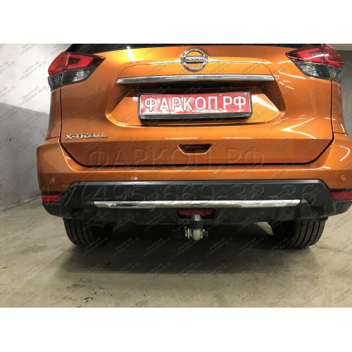 N055C GALIA Полностью оцинкованный фаркоп на Nissan X-Trail T32 2014-2022, Renault Koleos 2016-2020. Тип шара: C (горизонтальный съемный). Без выреза бампера. Нагрузки: 2000/100 кг, масса фаркопа 22,07 кг