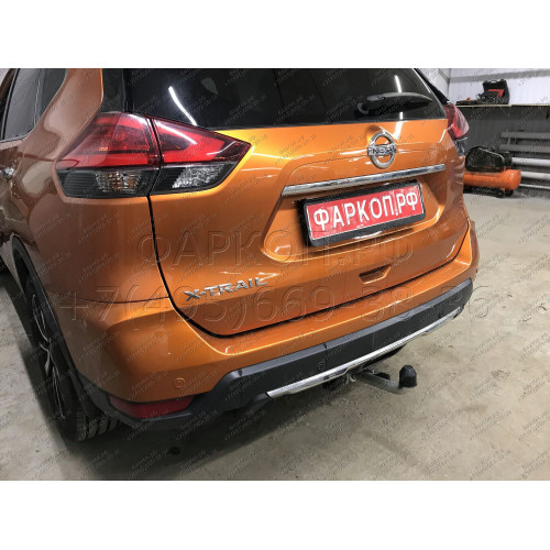 N055C GALIA Полностью оцинкованный фаркоп на Nissan X-Trail T32 2014-2022, Renault Koleos 2016-2020. Тип шара: C (горизонтальный съемный). Без выреза бампера. Нагрузки: 2000/100 кг, масса фаркопа 22,07 кг