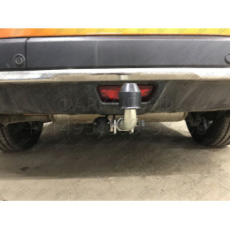 N055C GALIA Полностью оцинкованный фаркоп на Nissan X-Trail T32 2014-2022, Renault Koleos 2016-2020. Тип шара: C (горизонтальный съемный). Без выреза бампера. Нагрузки: 2000/