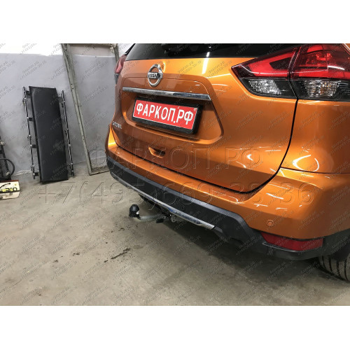 N055C GALIA Полностью оцинкованный фаркоп на Nissan X-Trail T32 2014-2022, Renault Koleos 2016-2020. Тип шара: C (горизонтальный съемный). Без выреза бампера. Нагрузки: 2000/100 кг, масса фаркопа 22,07 кг
