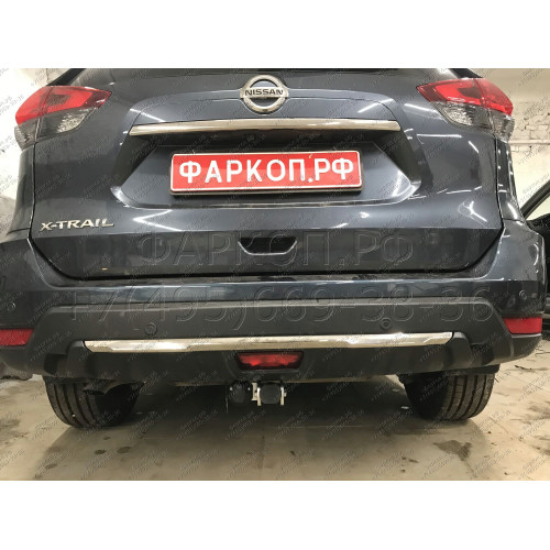 N055C GALIA Полностью оцинкованный фаркоп на Nissan X-Trail T32 2014-2022, Renault Koleos 2016-2020. Тип шара: C (горизонтальный съемный). Без выреза бампера. Нагрузки: 2000/100 кг, масса фаркопа 22,07 кг