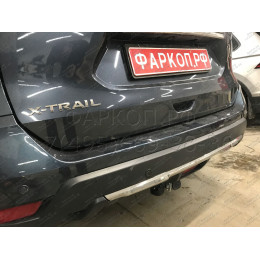 N055C GALIA Полностью оцинкованный фаркоп на Nissan X-Trail T32 2014-2022, Renault Koleos 2016-2020. Тип шара: C (горизонтальный съемный). Без выреза бампера. Нагрузки: 2000/