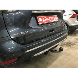 N055C GALIA Полностью оцинкованный фаркоп на Nissan X-Trail T32 2014-2022, Renault Koleos 2016-2020. Тип шара: C (горизонтальный съемный). Без выреза бампера. Нагрузки: 2000/