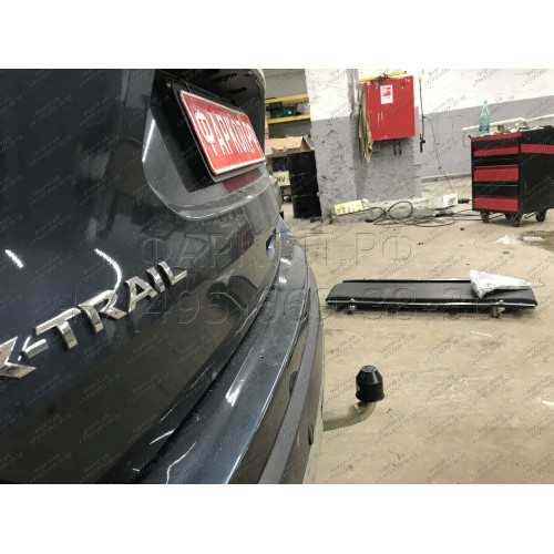 N055C GALIA Полностью оцинкованный фаркоп на Nissan X-Trail T32 2014-2022, Renault Koleos 2016-2020. Тип шара: C (горизонтальный съемный). Без выреза бампера. Нагрузки: 2000/100 кг, масса фаркопа 22,07 кг