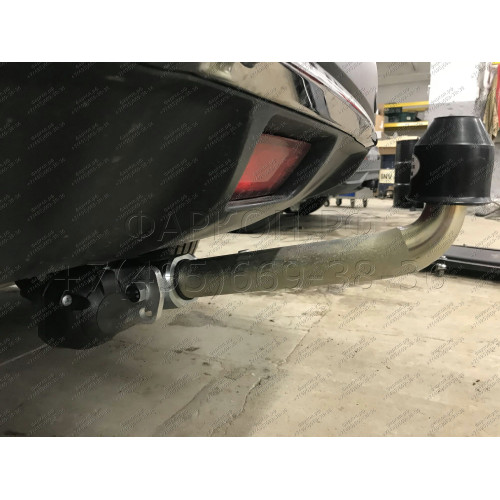 N055C GALIA Полностью оцинкованный фаркоп на Nissan X-Trail T32 2014-2022, Renault Koleos 2016-2020. Тип шара: C (горизонтальный съемный). Без выреза бампера. Нагрузки: 2000/100 кг, масса фаркопа 22,07 кг