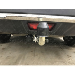 N055C GALIA Полностью оцинкованный фаркоп на Nissan X-Trail T32 2014-2022, Renault Koleos 2016-2020. Тип шара: C (горизонтальный съемный). Без выреза бампера. Нагрузки: 2000/
