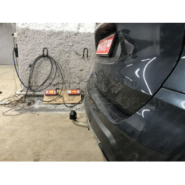 N055C GALIA Полностью оцинкованный фаркоп на Nissan X-Trail T32 2014-2022, Renault Koleos 2016-2020. Тип шара: C (горизонтальный съемный). Без выреза бампера. Нагрузки: 2000/