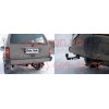 J005C GALIA Полностью оцинкованный фаркоп на Jeep Cherokee XJ 1988-2001. Тип шара: C (горизонтальный съемный). Установка без снятия и выреза бампера. Нагрузки: 3300/100 кг, масса фаркопа 19,35 кг