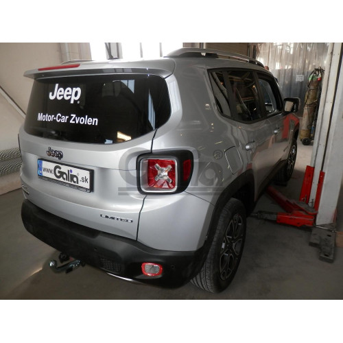 J011C GALIA Полностью оцинкованный фаркоп на Jeep Renegade 2014-, FIAT 500X 2014-, Jeep Compass 2017-. Тип шара: C (горизонтальный съемный). Требуется вырез в бампере. Нагрузки: 1750/100 кг, масса фаркопа 17,87 кг