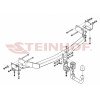 K-017 STEINHOF Фаркоп на Kia Sorento XM 2009-2012. Требуется подрезка бампера. Тип шара: AV (вертикальное быстросъемное крепление шара на ключе). Нагрузки: 2600/100 кг, масса фаркопа 25 кг (без электрики в комплекте)