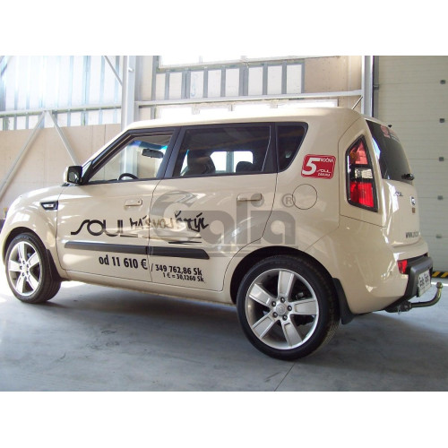 K034A GALIA Полностью оцинкованный фаркоп на Kia Soul 2008-2014. Тип шара: A. Установка без снятия и выреза бампера. Нагрузки: 1300/60 кг, масса фаркопа 17,62 кг