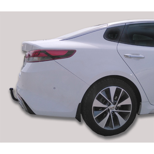 K126-A Лидер-плюс ТСУ для Kia Optima 2016-2020. Требуется подрезка бампера. Нагрузки: 1300/75 кг, масса фаркопа 12,84 кг (без электрики в комплекте)