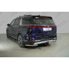 TCU00181 ТСС Фаркоп на Kia Carnival 2021-. Требуется подрезка бампера. Тип шара: E (шаровый узел под американский квадрат). Нагрузки: 1500/100 кг