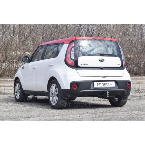 KSL-13-991122.00 PT GROUP Фаркоп на Kia Soul 2014-2019 без подрезки бампера. Тип шара: E (легкосъемный шар под квадрат). Нагрузки: 1500/80 кг, масса фаркопа 16,2 кг (без электрики в комплекте)