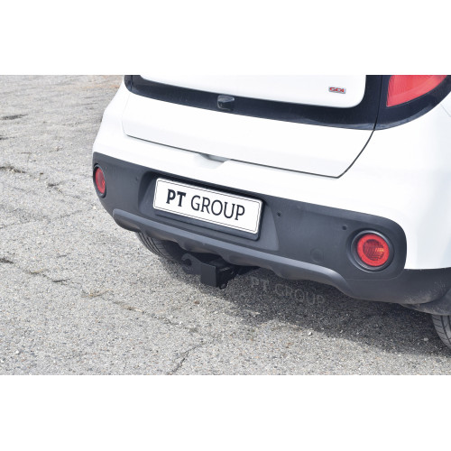 KSL-13-991122.00 PT GROUP Фаркоп на Kia Soul 2014-2019 без подрезки бампера. Тип шара: E (легкосъемный шар под квадрат). Нагрузки: 1500/80 кг, масса фаркопа 16,2 кг (без электрики в комплекте)