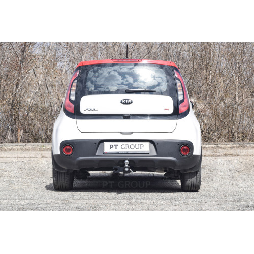 KSL-13-991122.00 PT GROUP Фаркоп на Kia Soul 2014-2019 без подрезки бампера. Тип шара: E (легкосъемный шар под квадрат). Нагрузки: 1500/80 кг, масса фаркопа 16,2 кг (без электрики в комплекте)