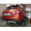 L025C GALIA Полностью оцинкованный фаркоп на Lada Vesta седан/универсал (установка без выреза бампера), в т.ч. SW Cross 2015-2022 (установка с подрезкой бампера). Подрозетник убирается за бампер. Тип шара: C (горизонтальный съемный). Нагрузки: 1400/75 кг,
