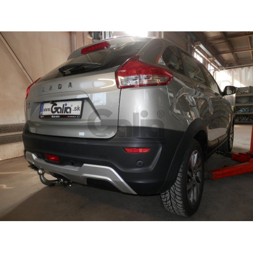 L029C GALIA Полностью оцинкованный фаркоп на Lada XRAY 2015-2022, Lada XRAY Cross 2018-2022. Тип шара: C (горизонтальный съемный). Установка без снятия и выреза бампера. Нагрузки: 1150/50 кг, масса фаркопа 14,47 кг