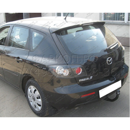 M-020 STEINHOF Фаркоп на Mazda 3 хетчбек 2003-2009 (без подрезки бампера), Mazda 3 седан 2003-2009 (требуется подрезка бампера), Mazda 3 хетчбек 2009-2014 (требуется подрезка бампера). Тип шара: AV (вертикальное быстросъемное крепление шара на ключе). Наг