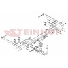 M-118 STEINHOF Фаркоп на Mercedes E-Class седан w212, кроме AMG 2009-2016 без подрезки бампера. Тип шара: AV (вертикальное быстросъемное крепление шара на ключе). Нагрузки: 2200/90 кг, масса фаркопа 23,5 кг (без электрики в комплекте)
