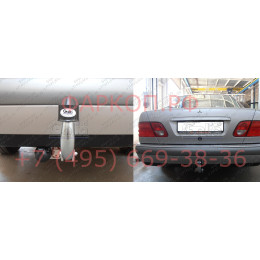 M026A GALIA Полностью оцинкованный фаркоп на Mercedes E-Class w210 седан 1995-2002. Тип шара: A. Без выреза бампера. Нагрузки: 2200/75 кг, масса фаркопа 21,75 кг