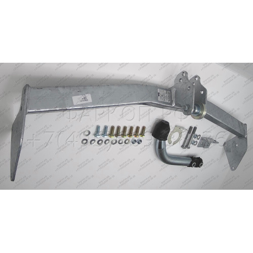M070A GALIA Полностью оцинкованный фаркоп на Mitsubishi Space Star 1998-2005. Тип шара: A. Невидимый вырез бампера. Нагрузки: 1500/75 кг, масса фаркопа 12,42 кг