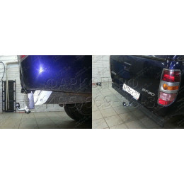 M091C GALIA Полностью оцинкованный фаркоп на Ford Ranger 1996-2007, 2007-2012, Mazda B2500 1996-2007, Mazda BT-50 2007-2012. Тип шара: C (горизонтальный съемный). Установка без снят