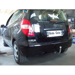 M113A GALIA Полностью оцинкованный фаркоп на Mercedes A-Class w169 2004-2012, Mercedes B-Class w245 2005-2011. Подрозетник убирается за бампер. Тип шара: A. Невидимый вырез ба