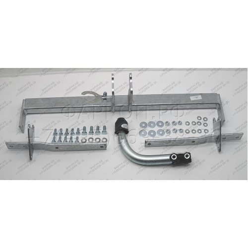 M113A GALIA Полностью оцинкованный фаркоп на Mercedes A-Class w169 2004-2012, Mercedes B-Class w245 2005-2011. Подрозетник убирается за бампер. Тип шара: A. Невидимый вырез бампера. Нагрузки: 1500/75 кг, масса фаркопа 15,02 кг