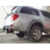 M120C GALIA Полностью оцинкованный фаркоп на Mitsubishi L200 1996-2006, 2006-2015, 2015-2023, FIAT Fullback 2016-2019. Тип шара: C (горизонтальный съемный). Без выреза бампера. Нагрузки: 3100/125 кг, масса фаркопа 29,35 кг