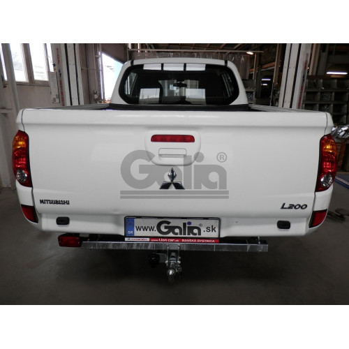 M120C GALIA Полностью оцинкованный фаркоп на Mitsubishi L200 1996-2006, 2006-2015, 2015-2023, FIAT Fullback 2016-2019. Тип шара: C (горизонтальный съемный). Без выреза бампера. Нагрузки: 3100/125 кг, масса фаркопа 29,35 кг