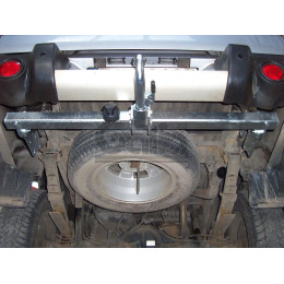 M120C GALIA Полностью оцинкованный фаркоп на Mitsubishi L200 1996-2006, 2006-2015, 2015-2023, FIAT Fullback 2016-2019. Тип шара: C (горизонтальный съемный). Без выреза бампера. На
