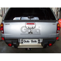 M120C GALIA Полностью оцинкованный фаркоп на Mitsubishi L200 1996-2006, 2006-2015, 2015-2023, FIAT Fullback 2016-2019. Тип шара: C (горизонтальный съемный). Без выреза бампера. На